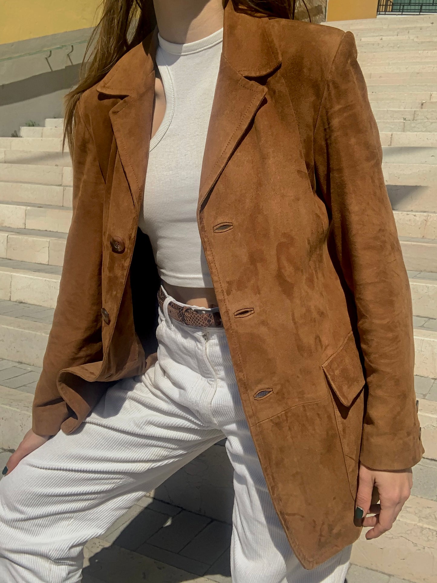 Vintage suede blazer