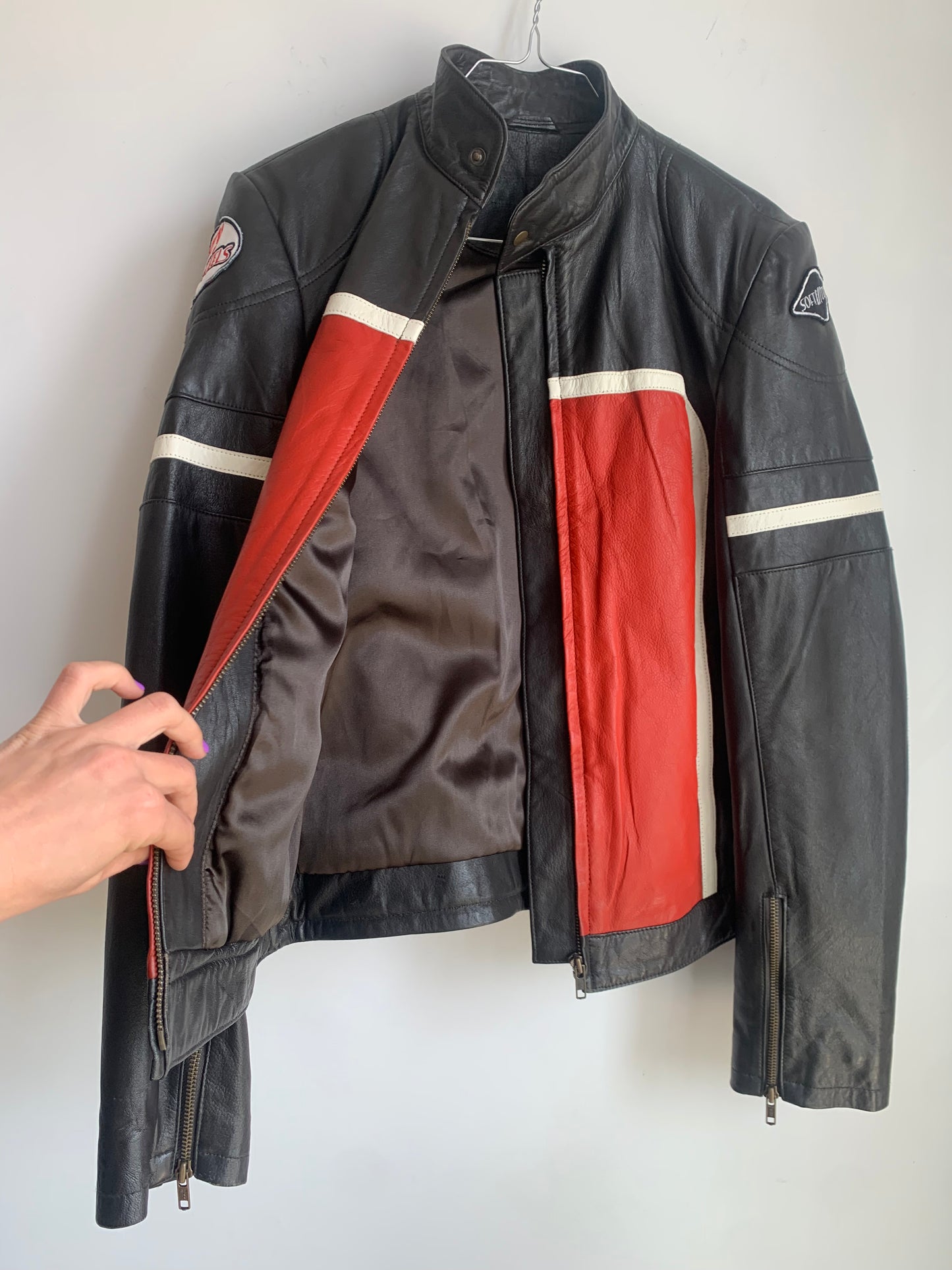Vintage moto leather jacket