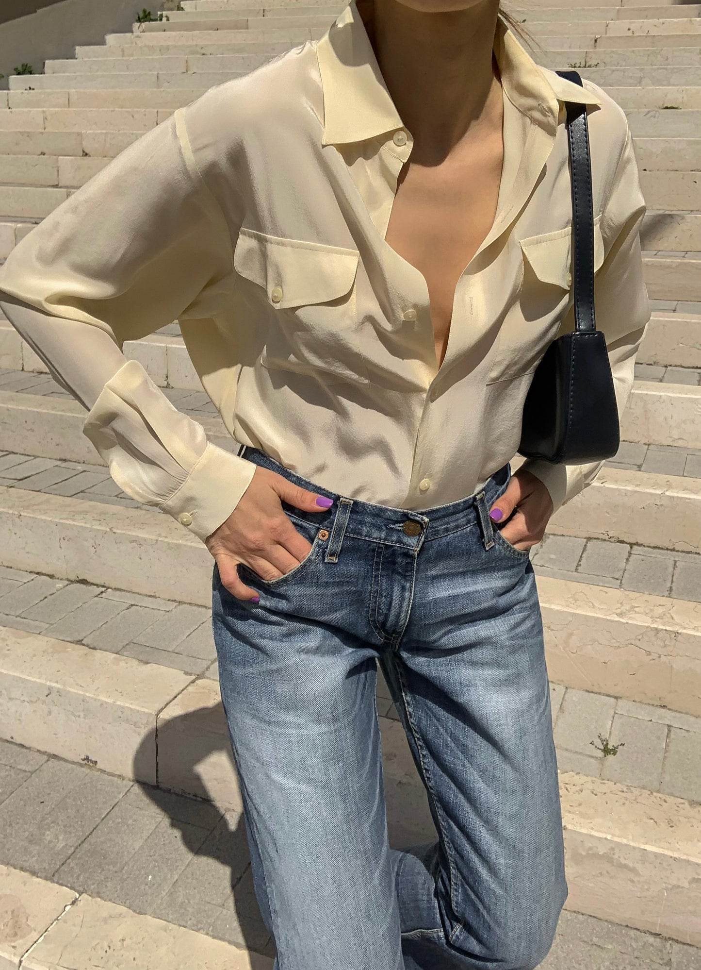 Vintage pure silk shirt