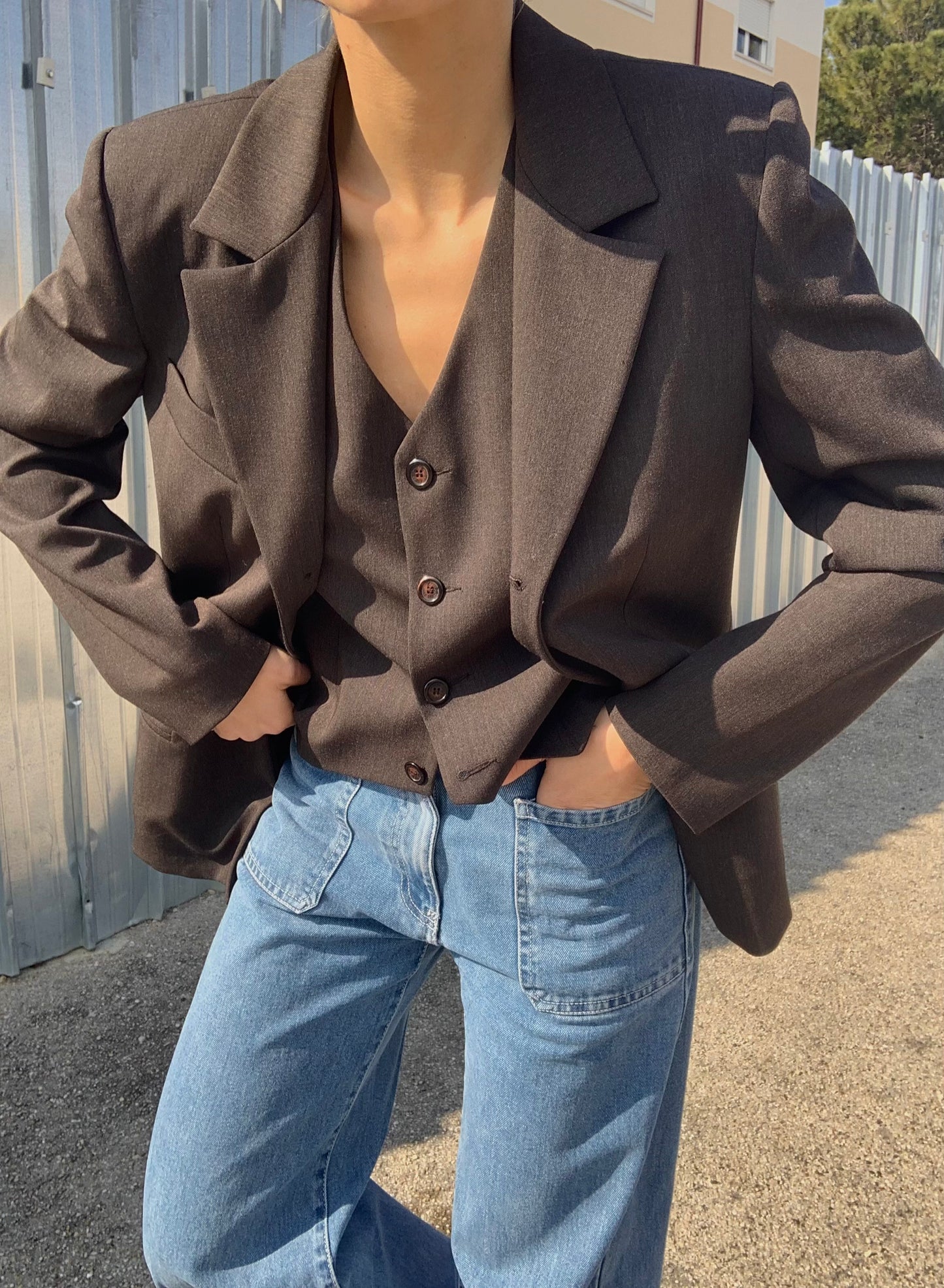 Vintage tailored two pieces set