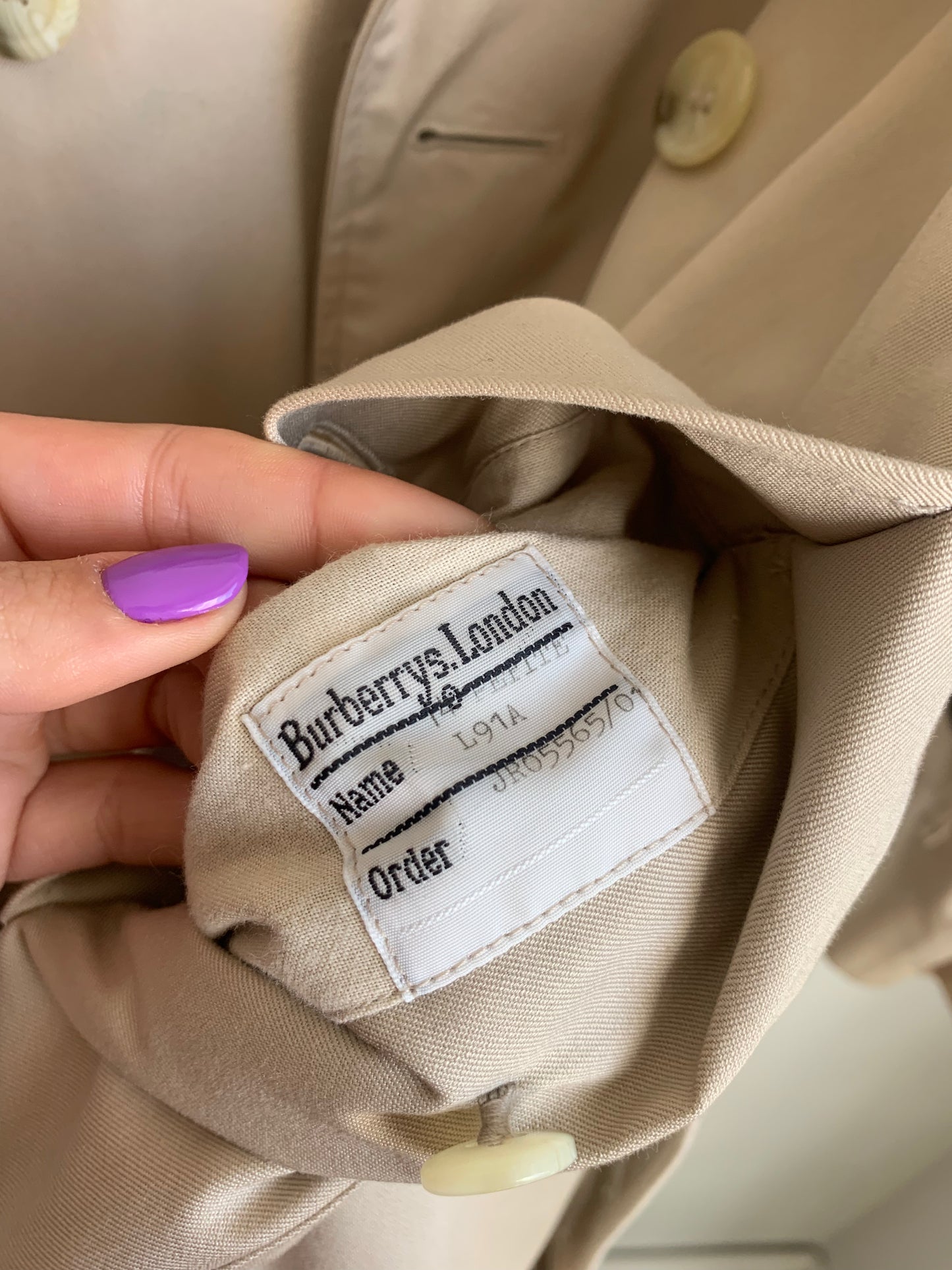 Burberrys vintage trench coat