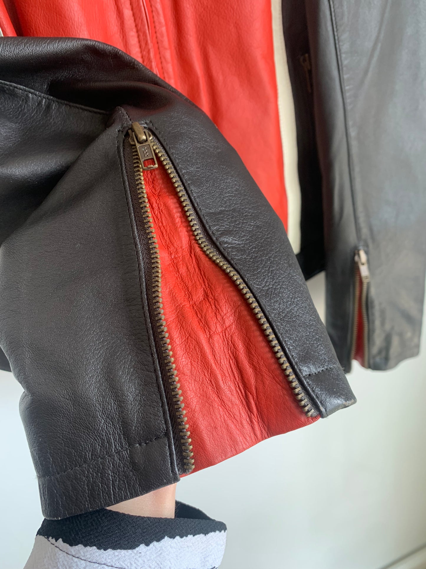 Vintage moto leather jacket