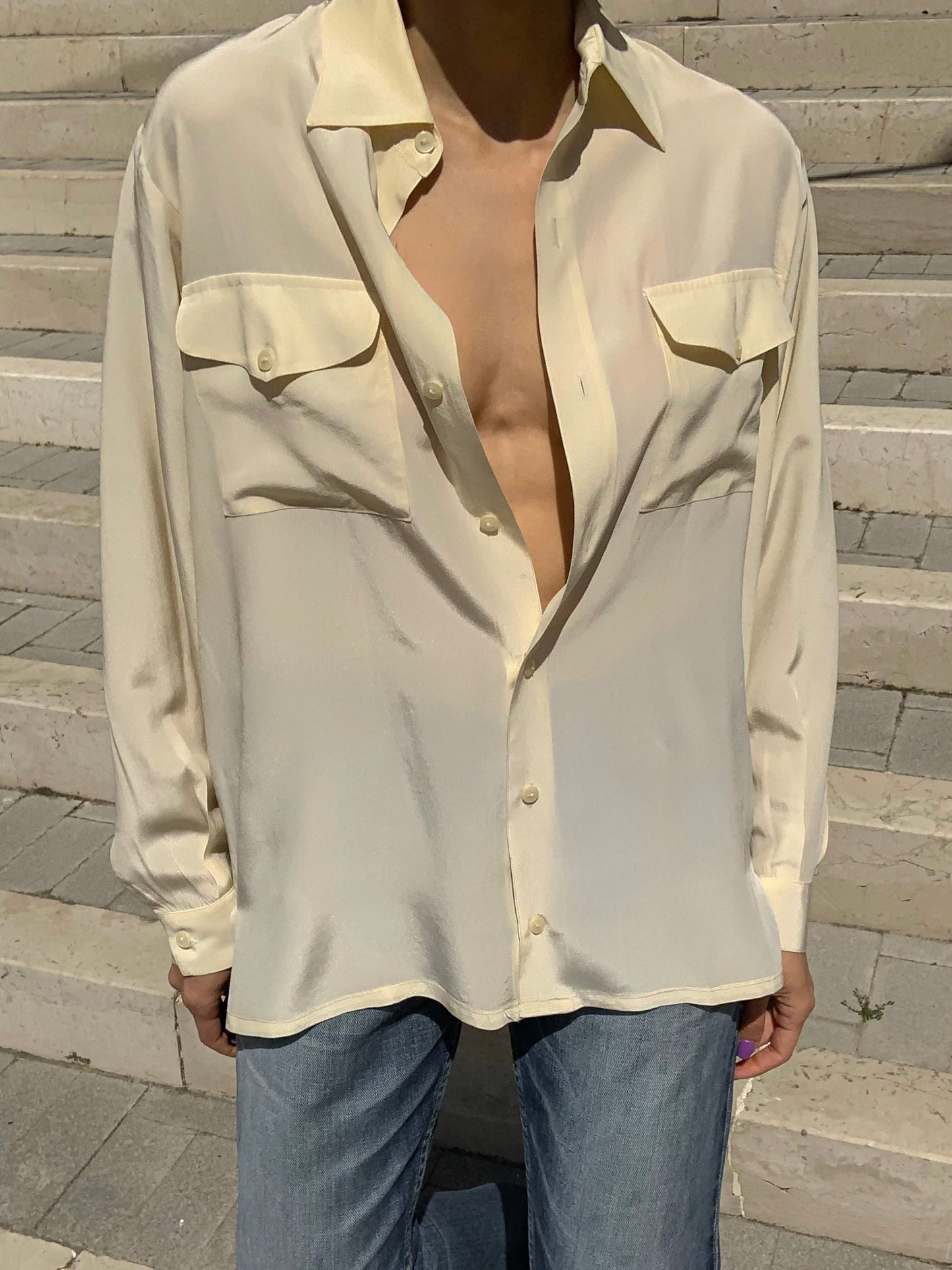 Vintage pure silk shirt
