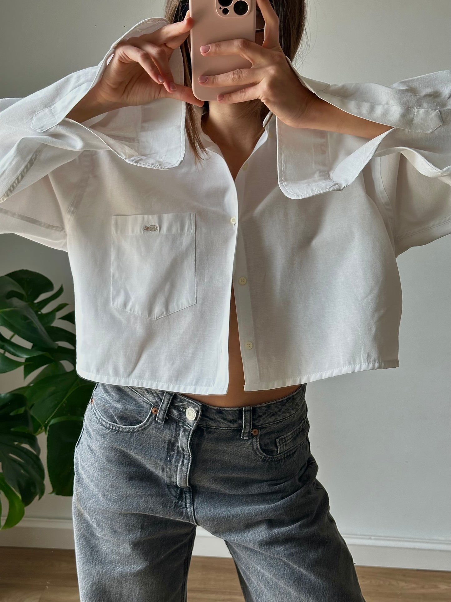 Lacoste crop shirt