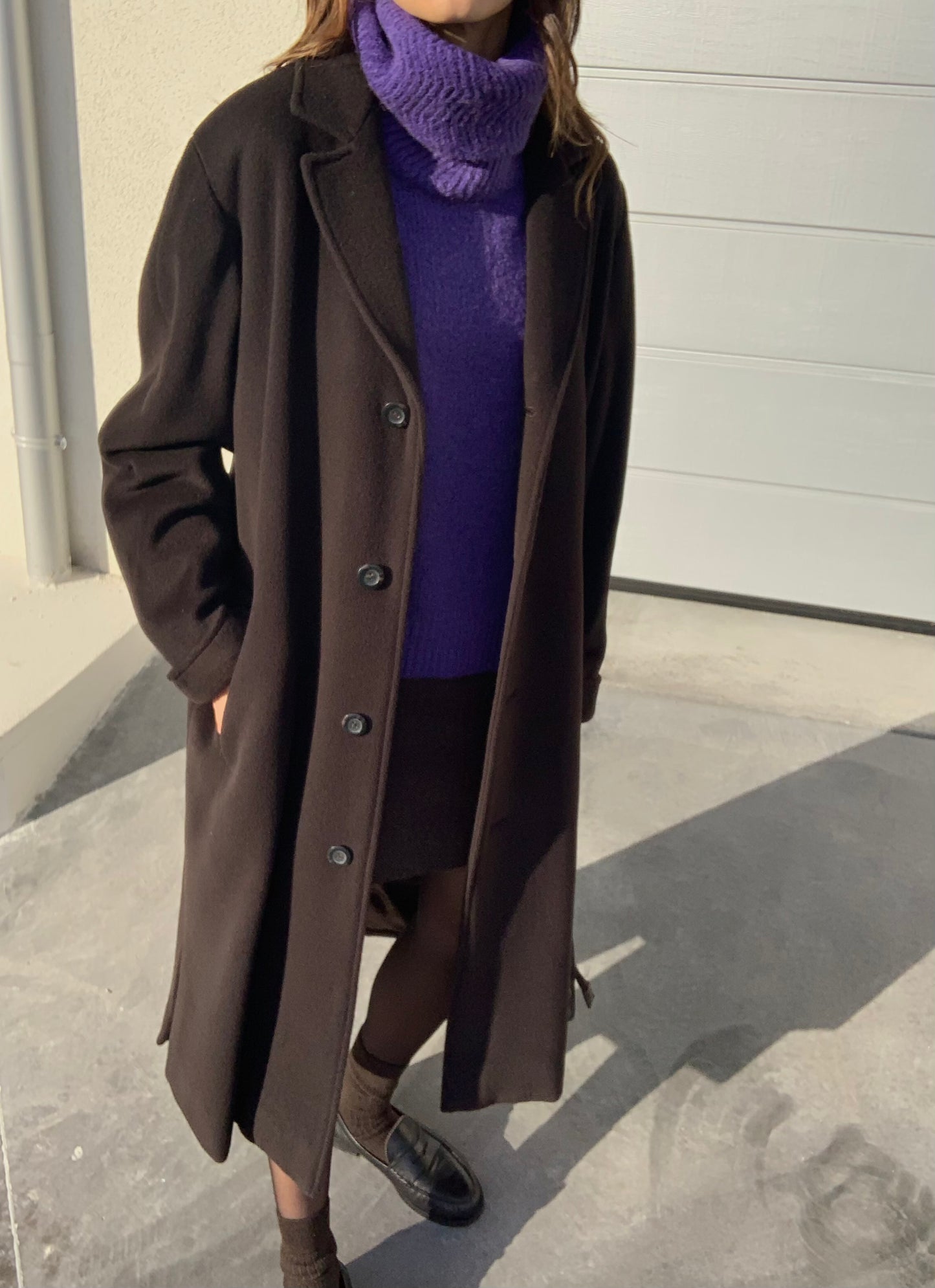 Vintage dark choco coat