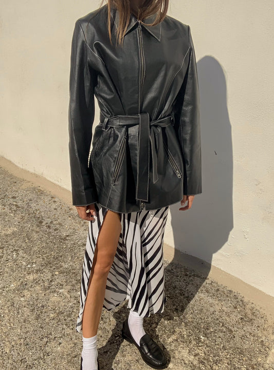Vintage minimal structured jacket