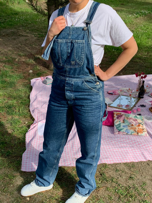 Vintage Rifle denim salopette