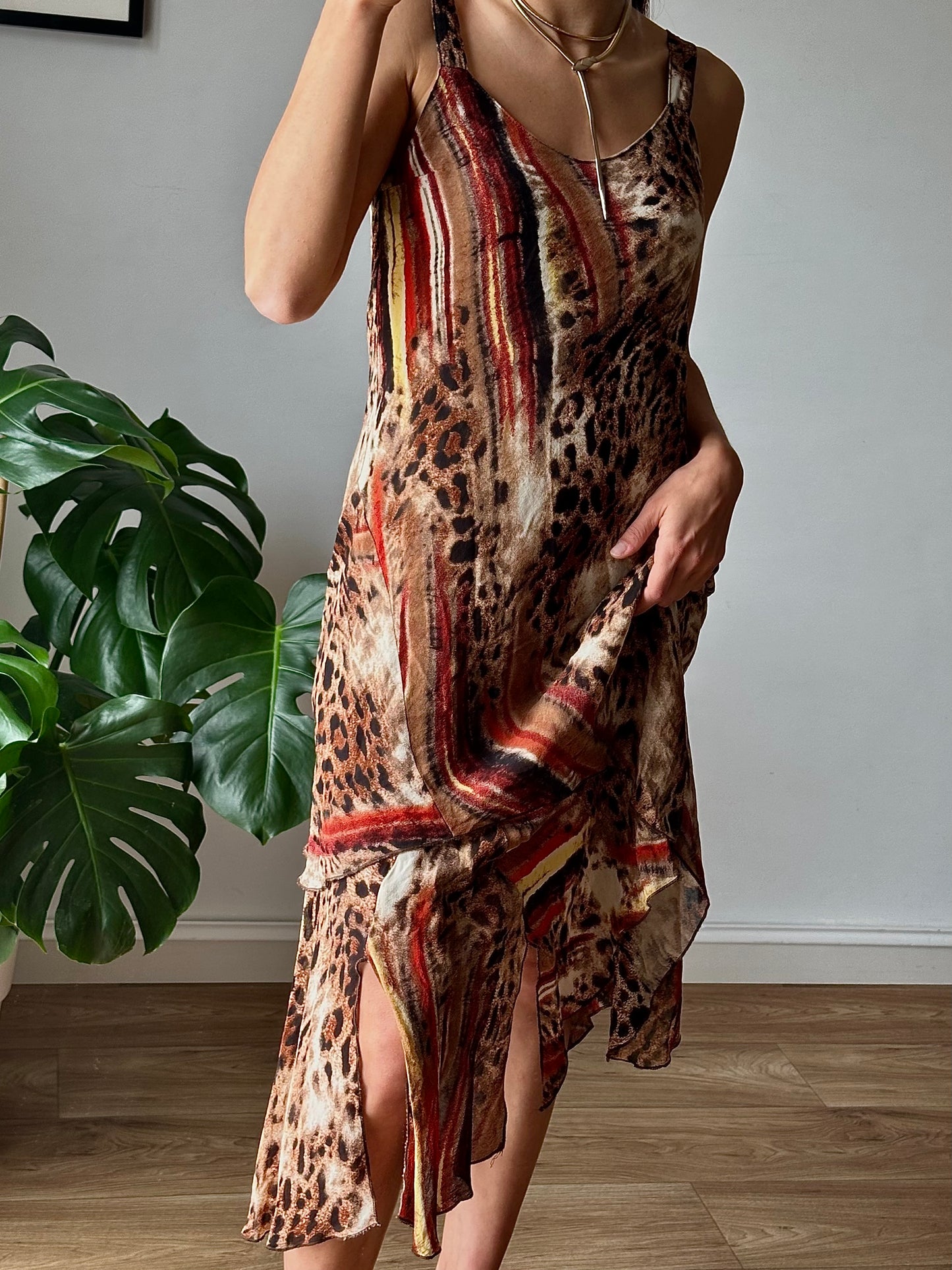 Animalier print dress