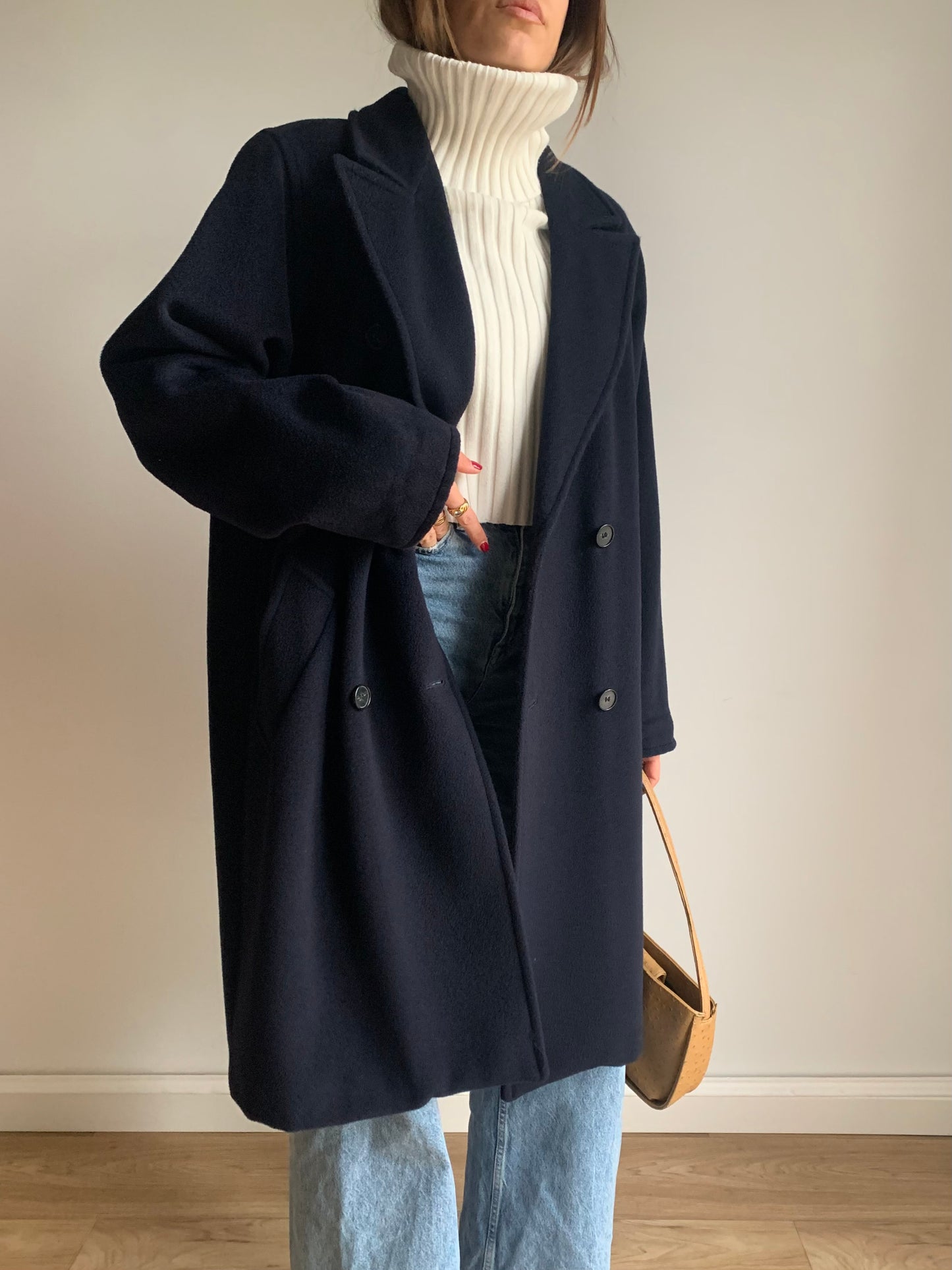 Icon Max Mara navy coat
