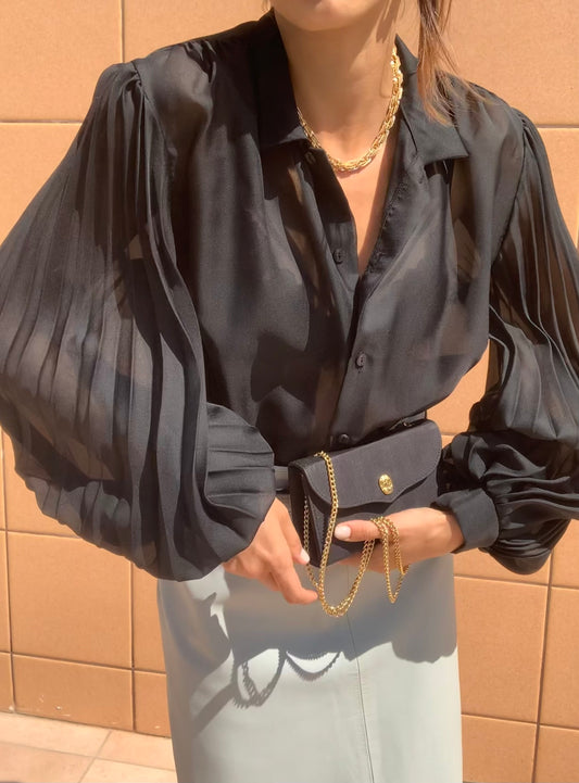 Vintage baloon black shirt