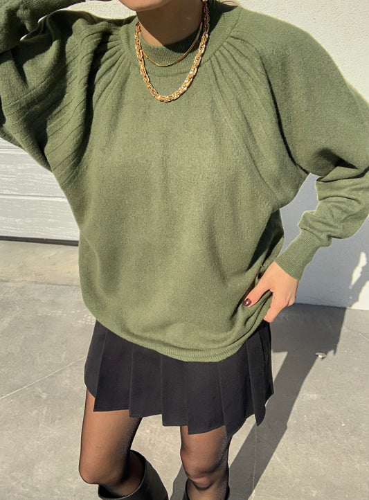Vintage angora and wool cozy jumper