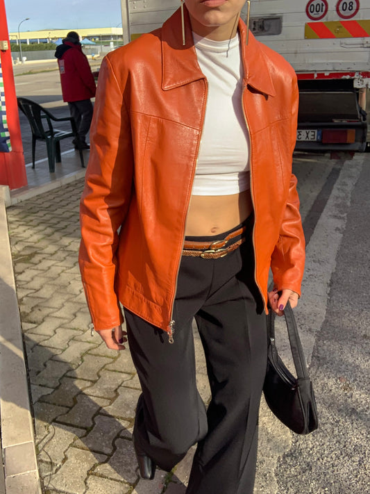 Vintage aragosta leather jacket