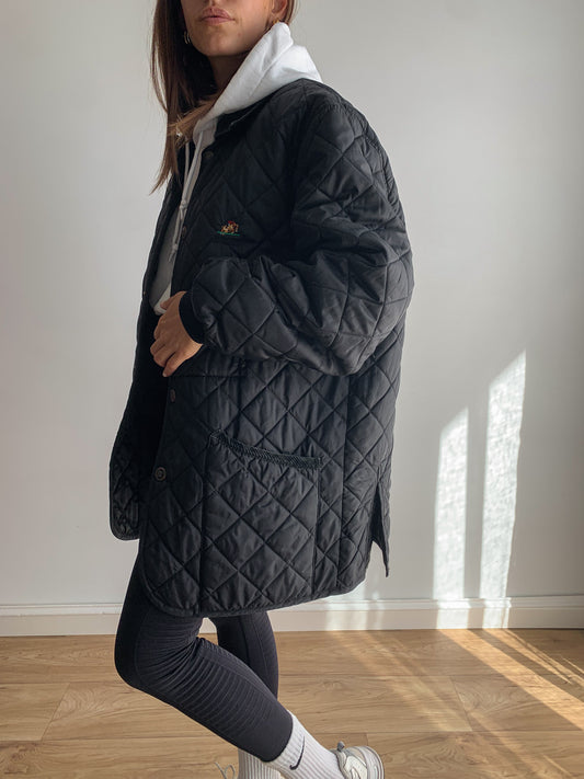 Quilted black jacket