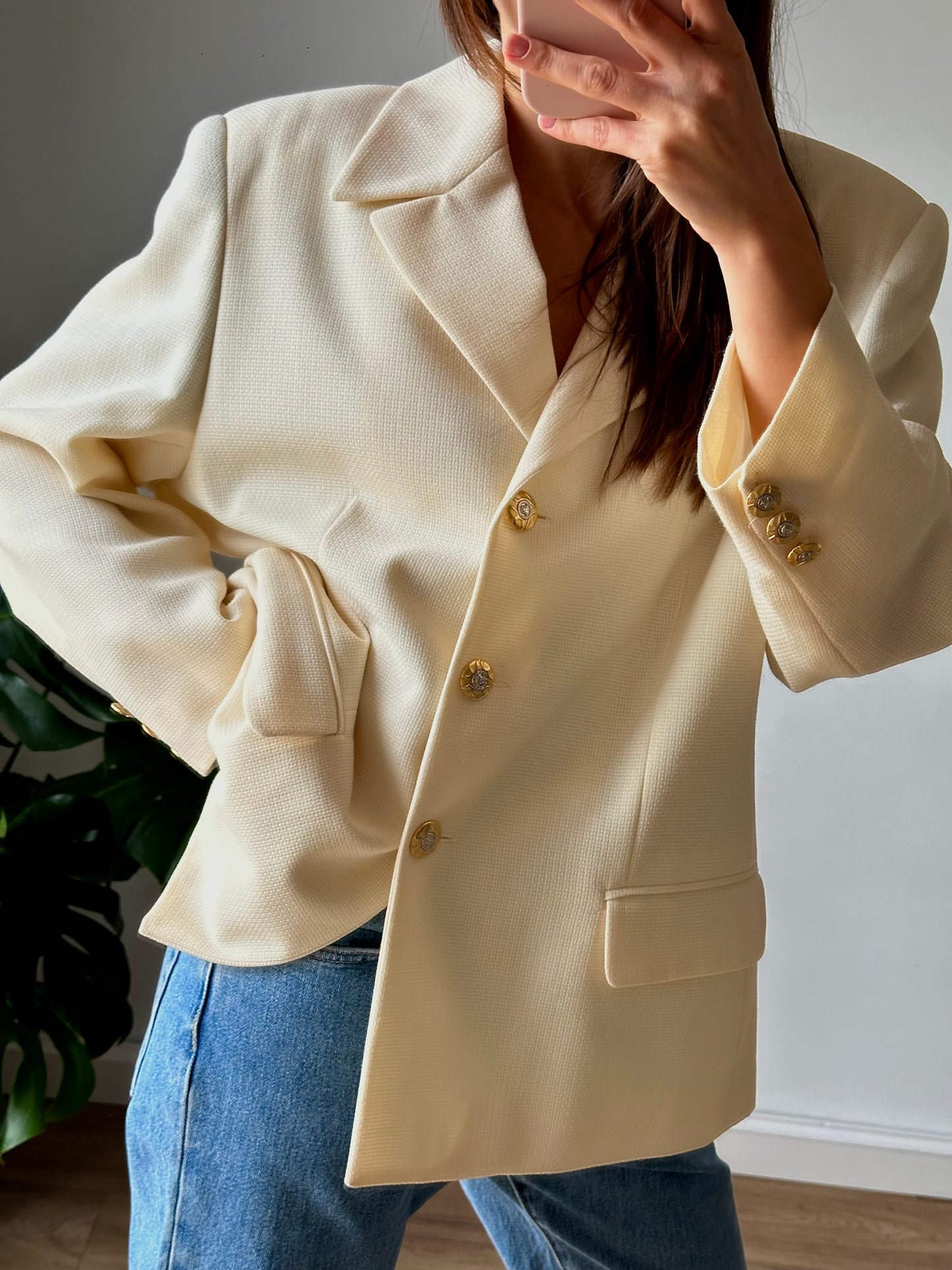 Cream blazer