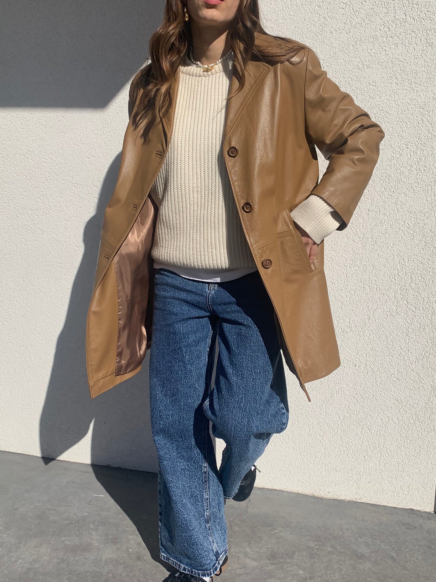 Biscotto leather jacket
