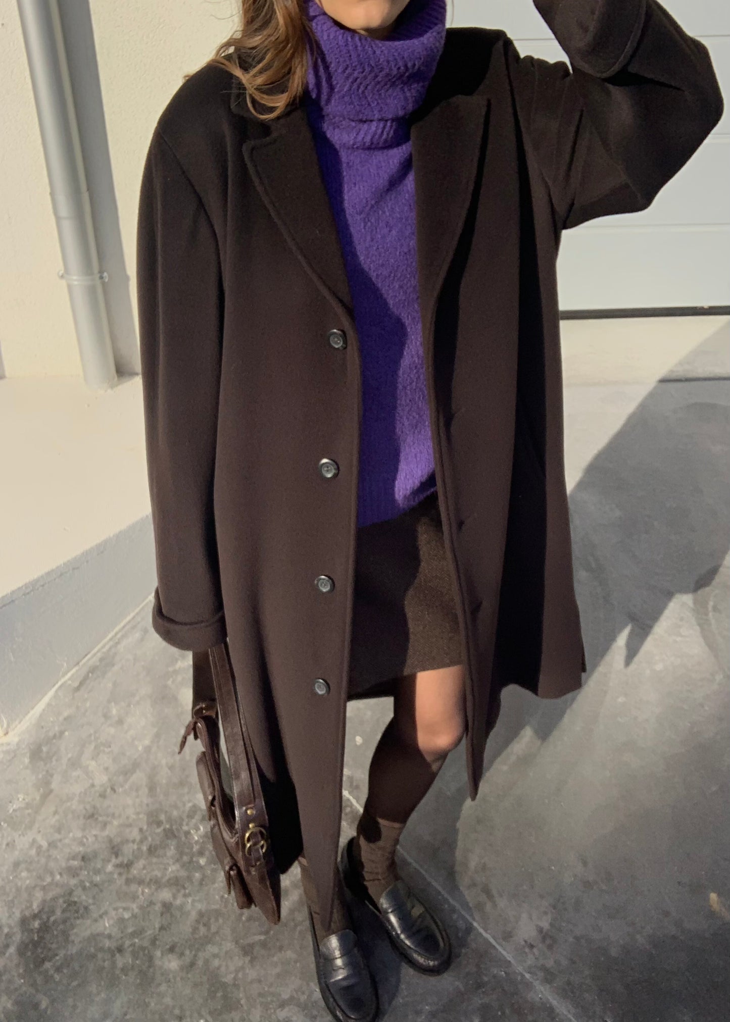 Vintage dark choco coat