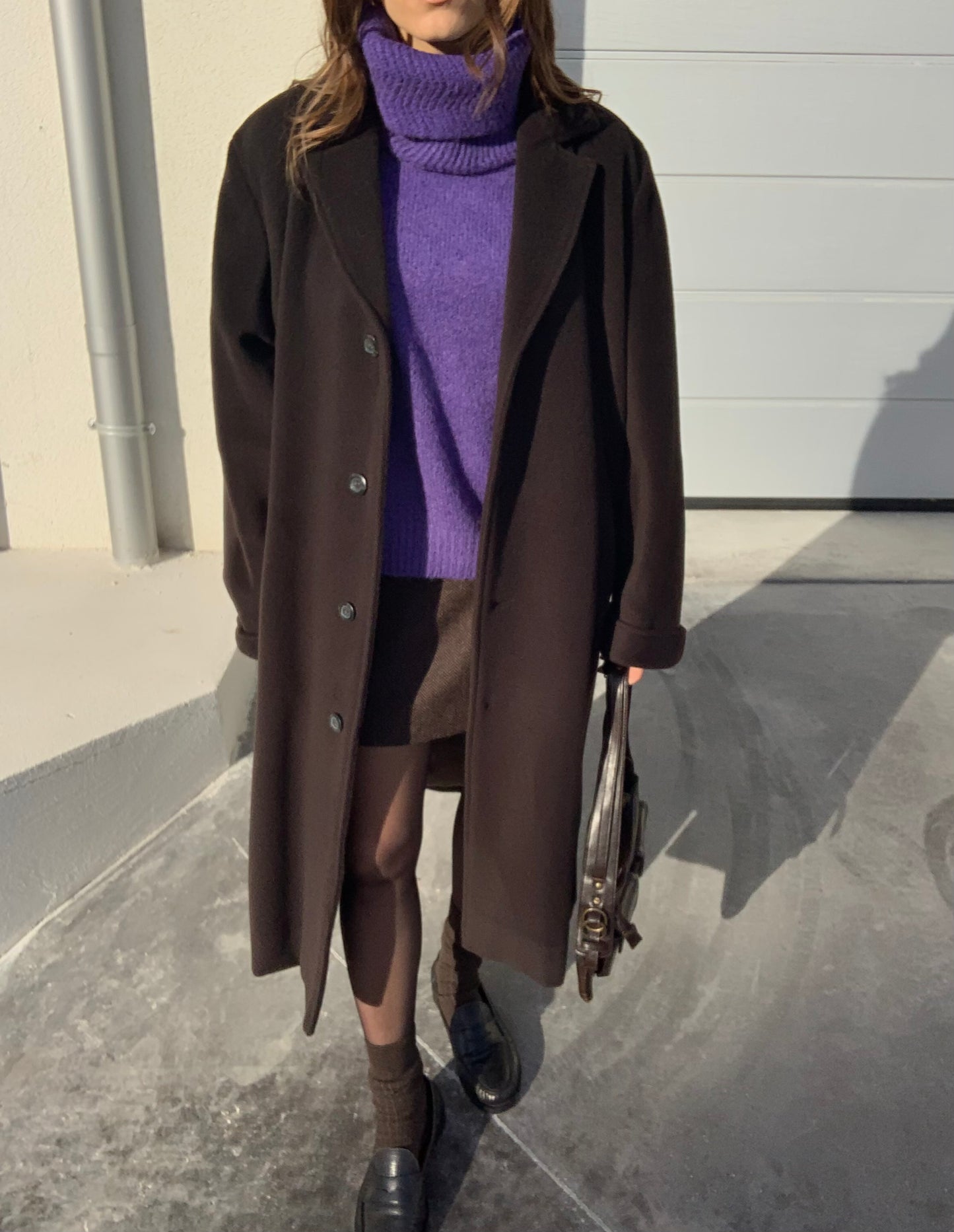 Vintage dark choco coat