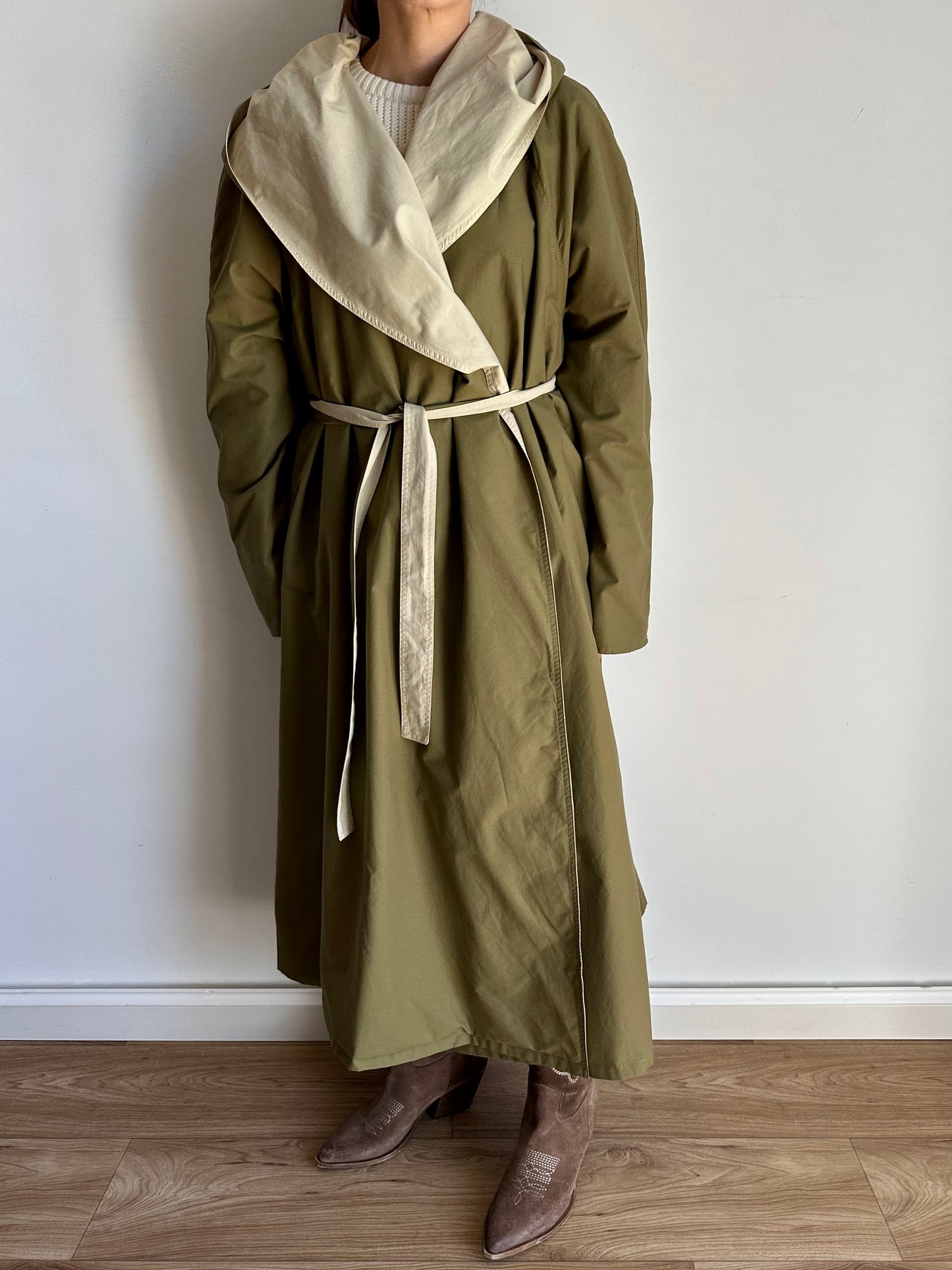 Double-face trench coat