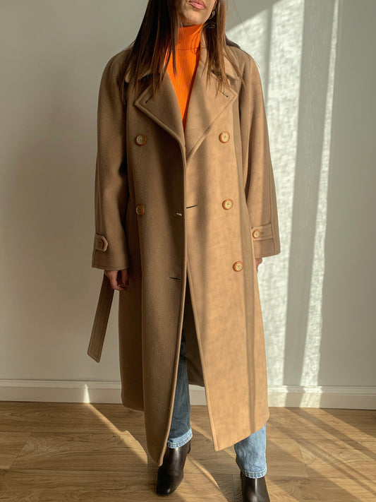 Marella light camel coat