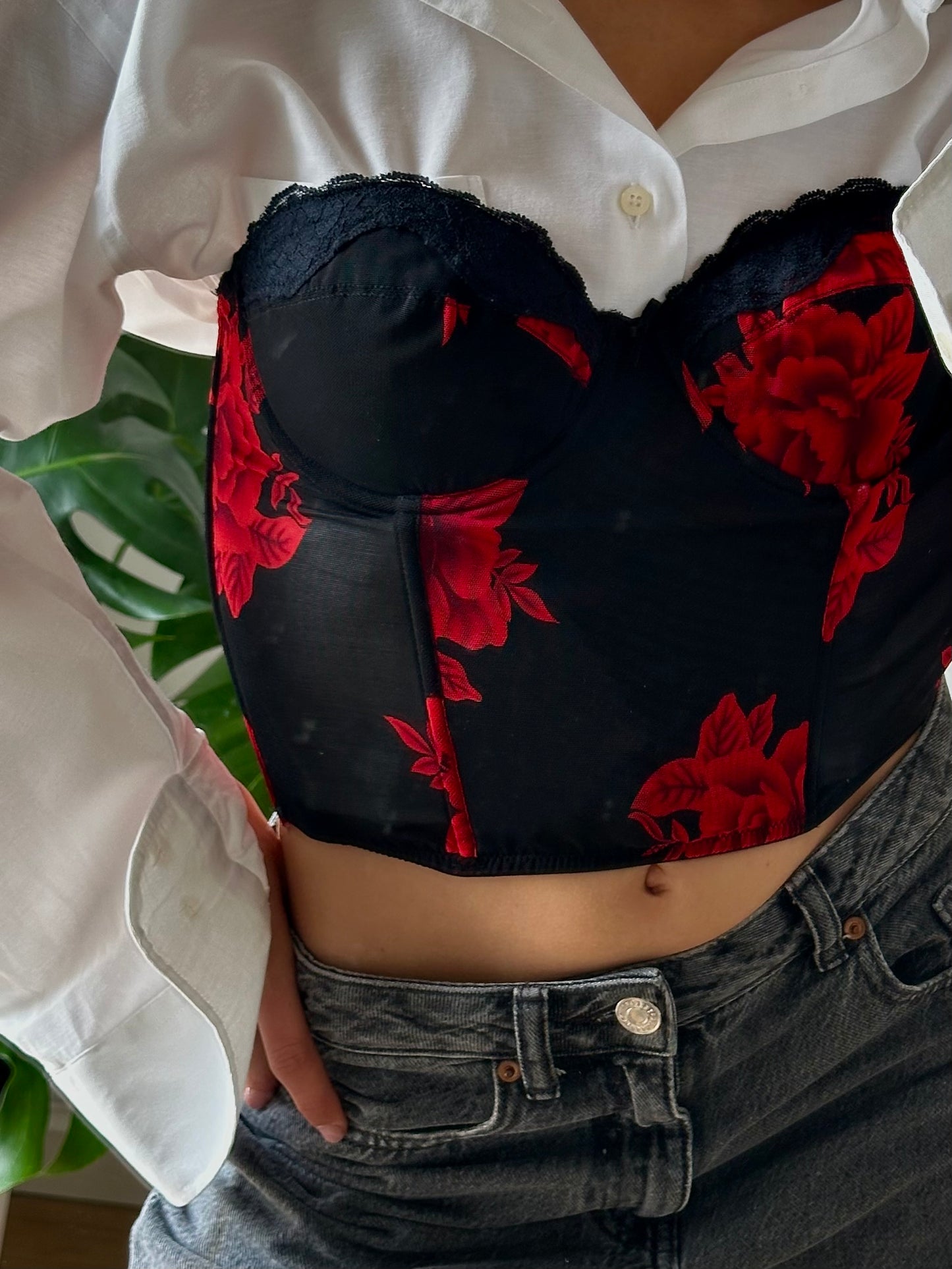 Rose bustier