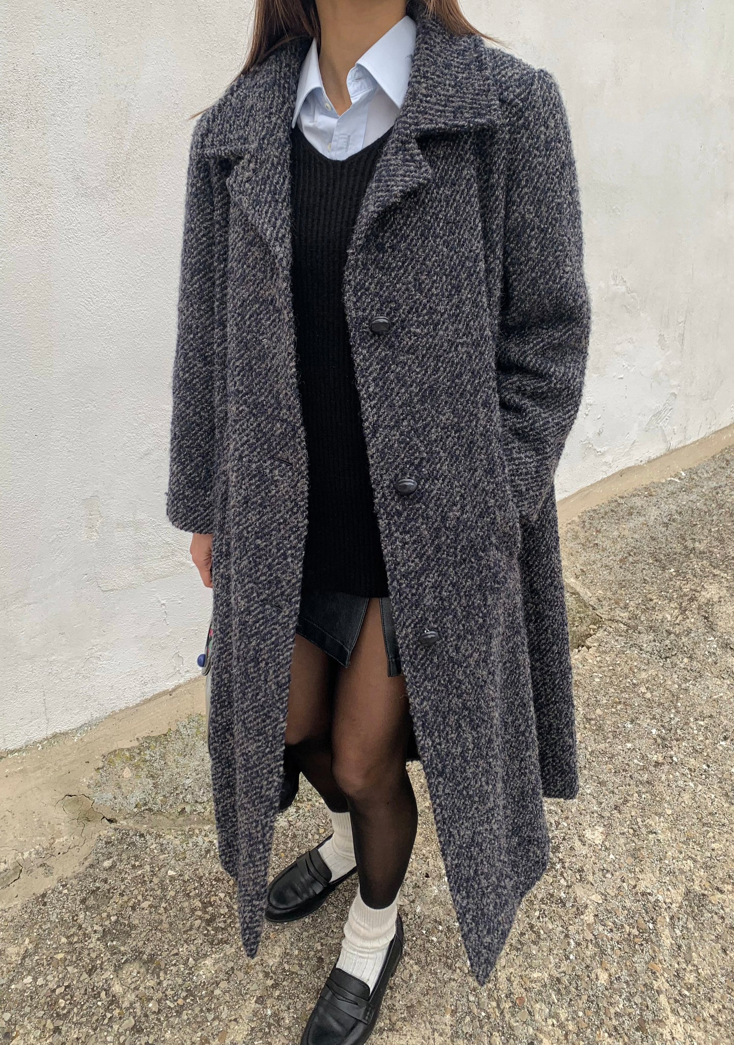 Vintage herringbone coat