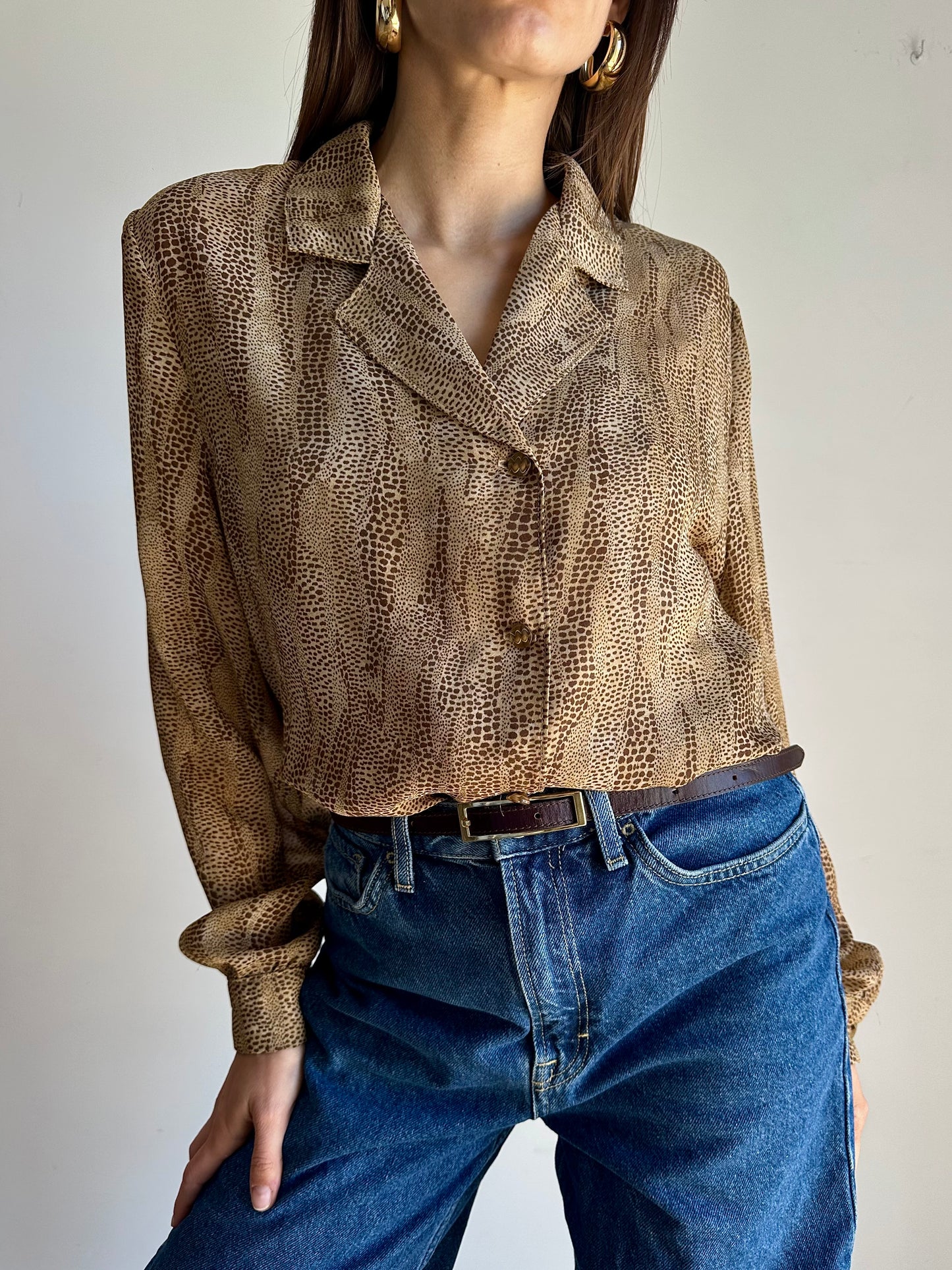 Snake print shirt