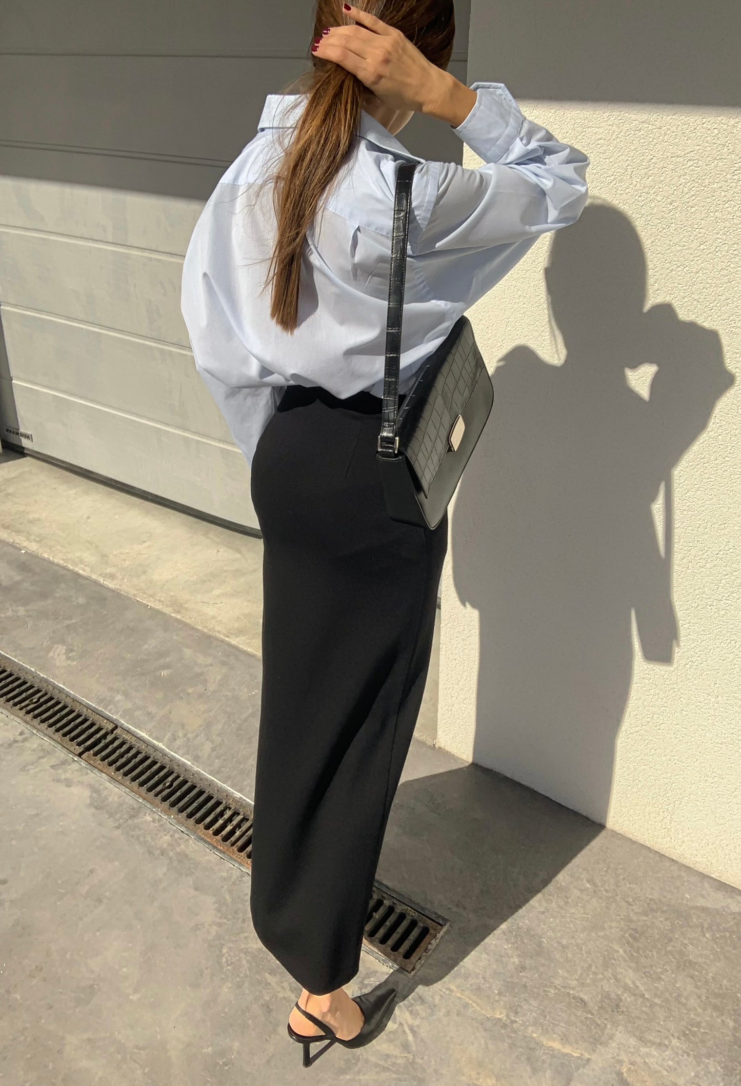 Vintage maxi skirt with slit