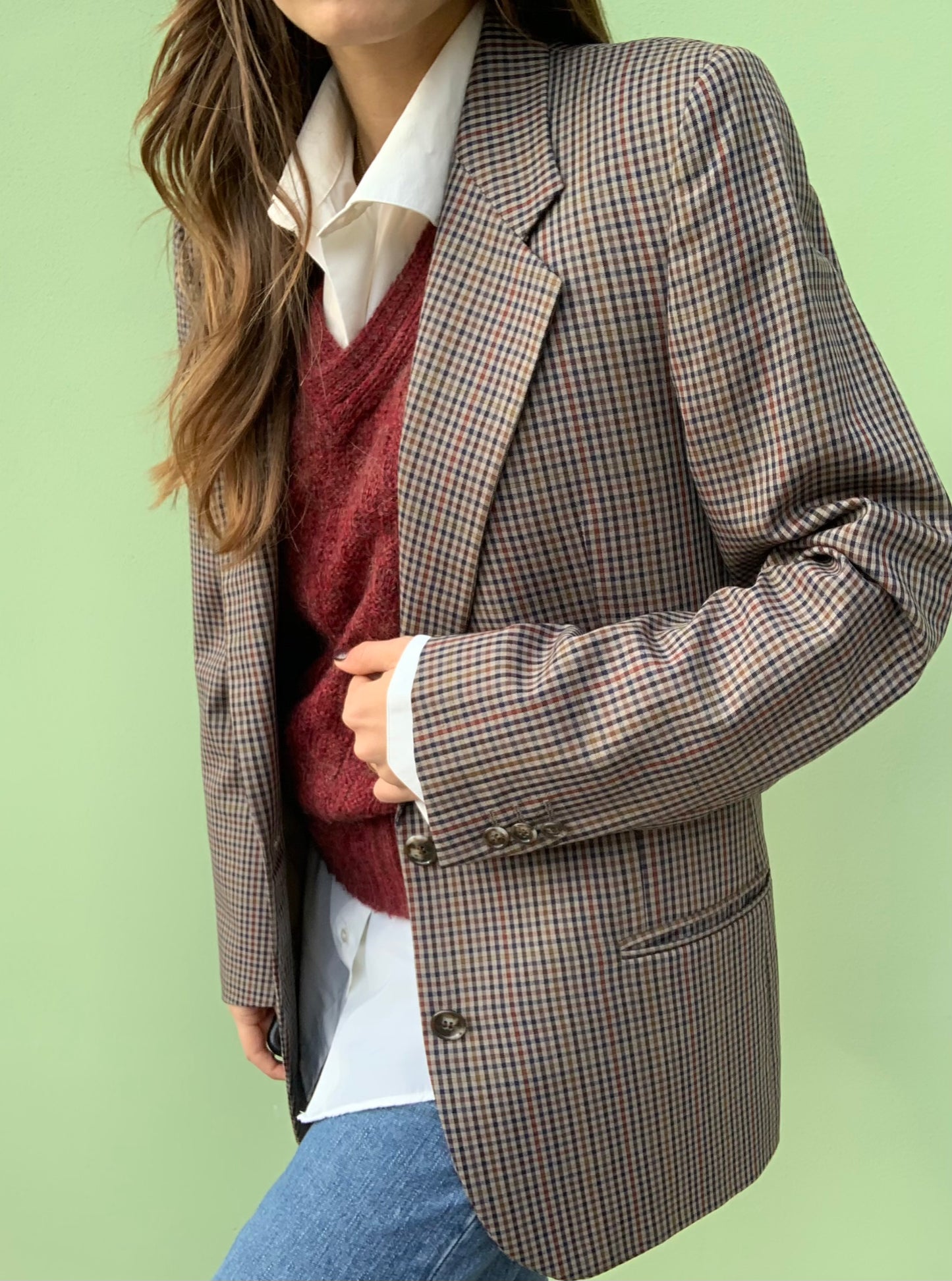 Vintage pure new wool blazer