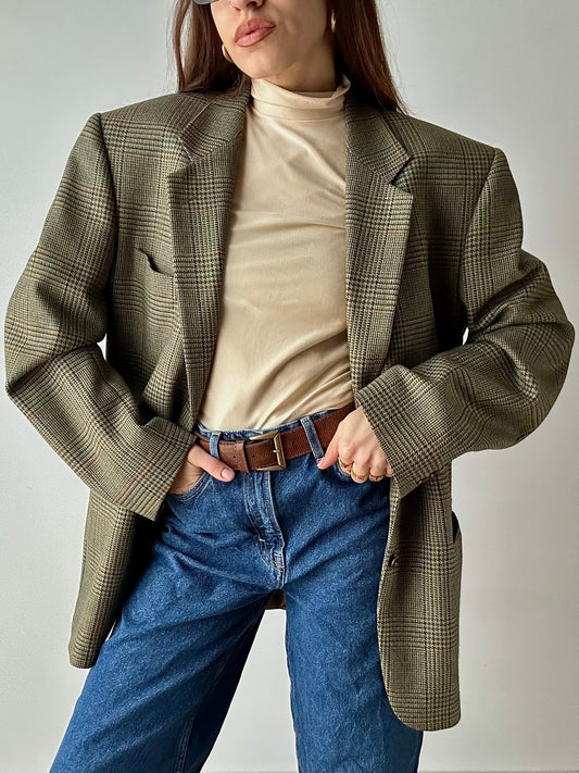 Check blazer