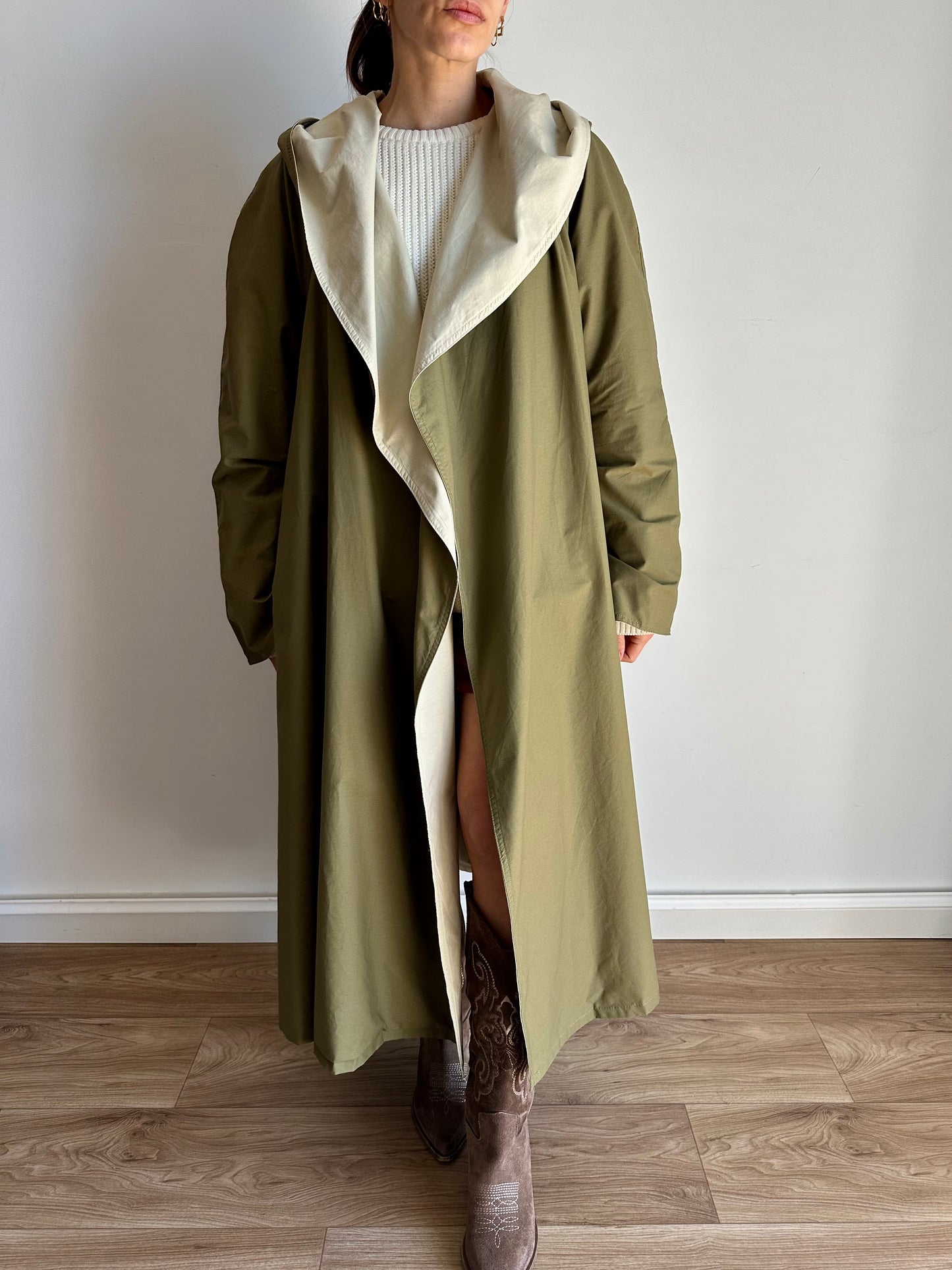 Double-face trench coat