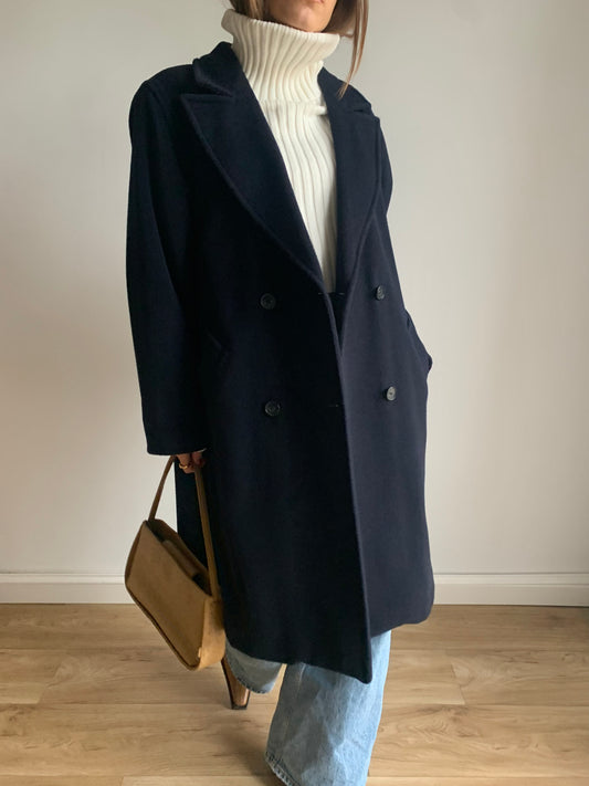 Icon Max Mara navy coat