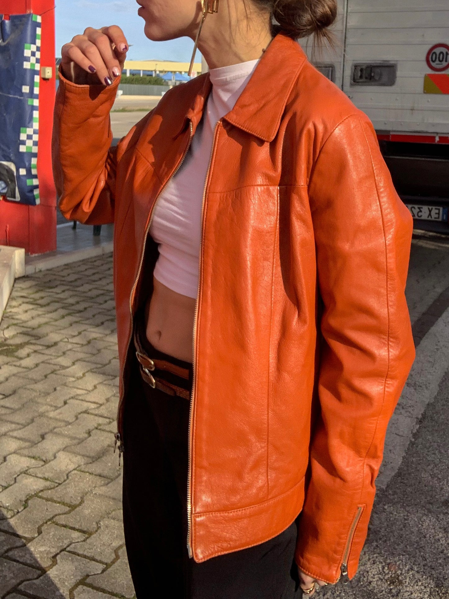 Vintage aragosta leather jacket