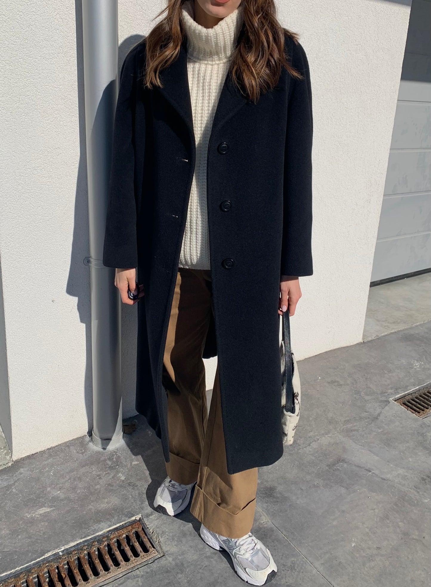 Minimal black coat