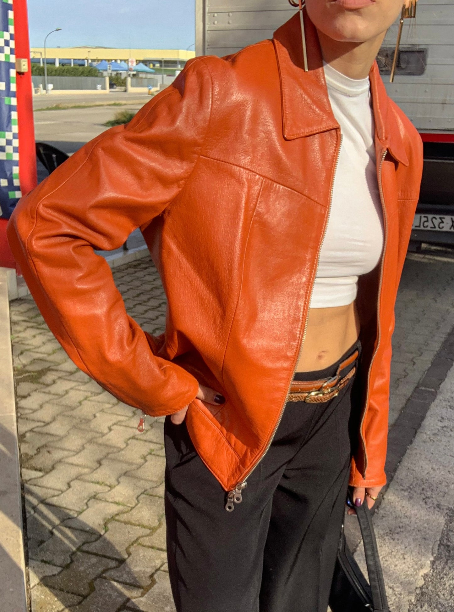 Vintage aragosta leather jacket