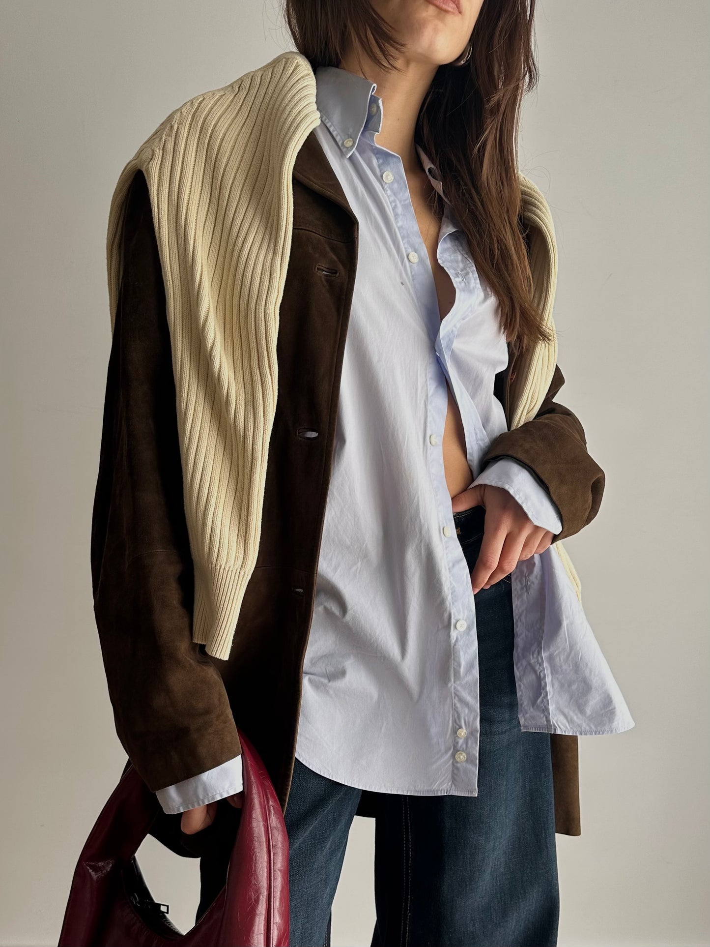 Suede choco jacket