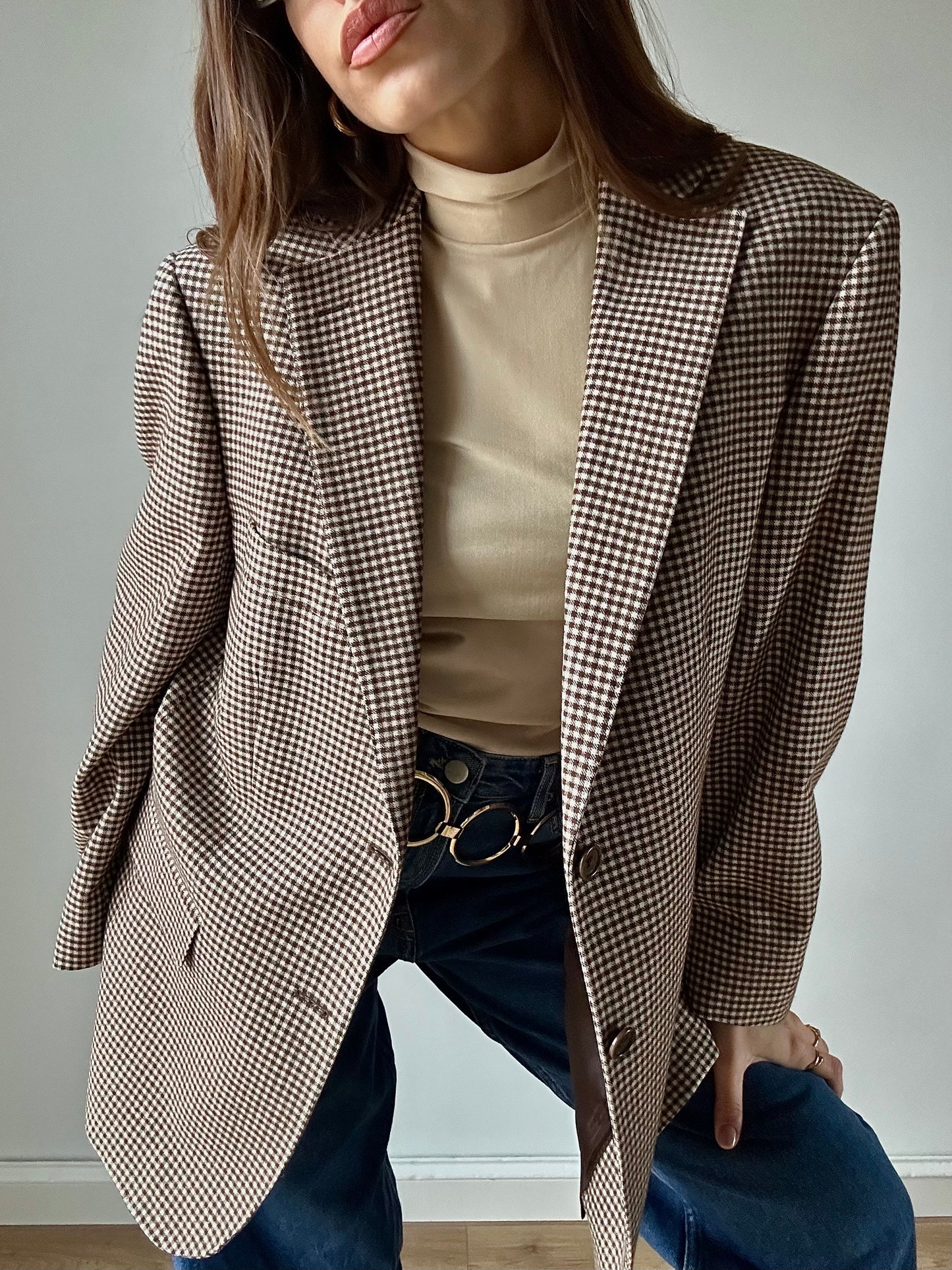 Choco quadretti blazer