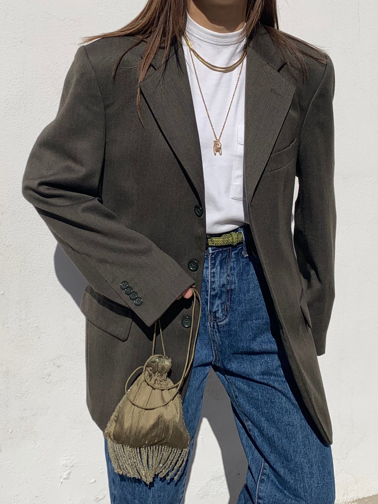 Olive green blazer