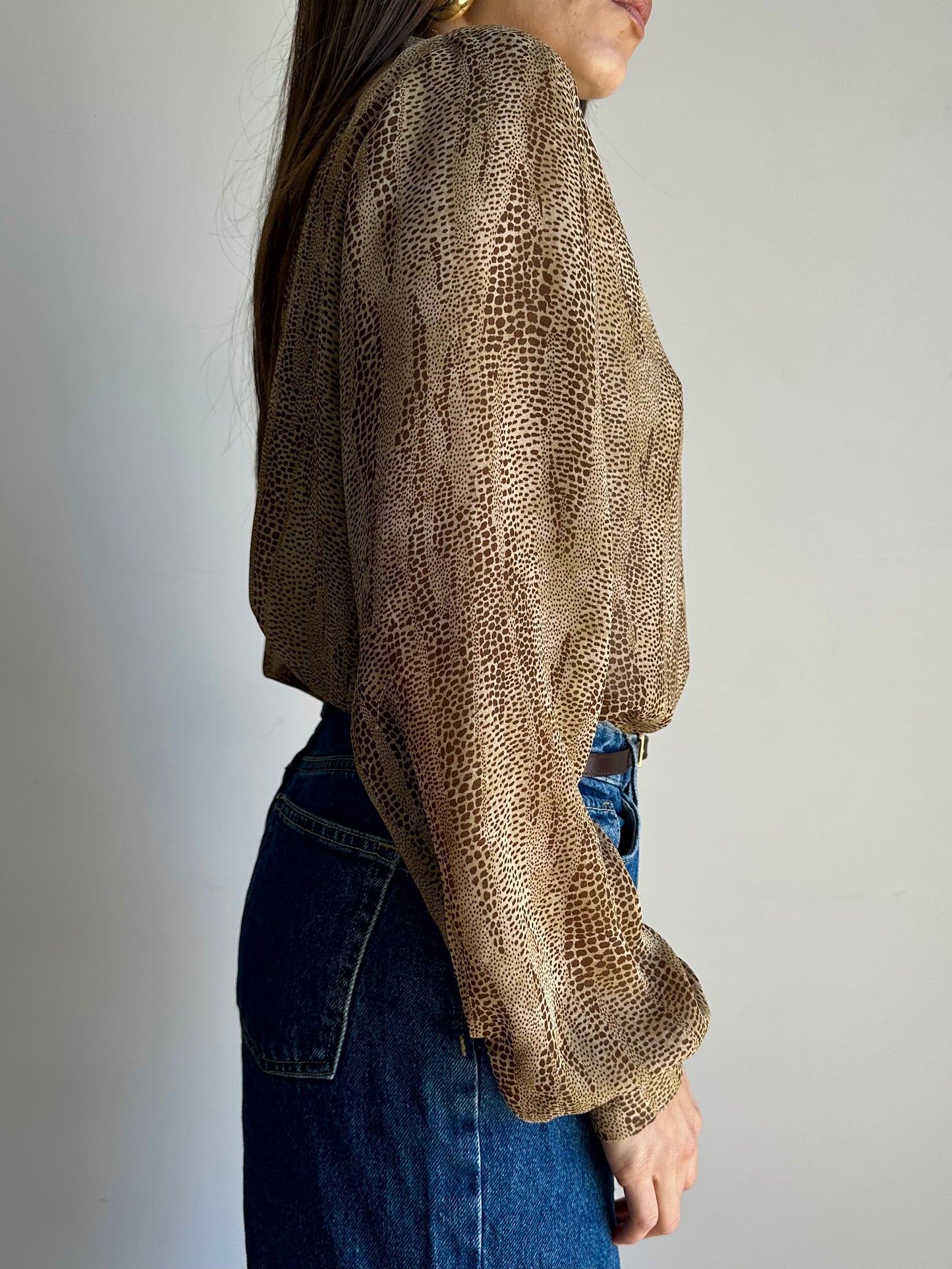 Snake print shirt