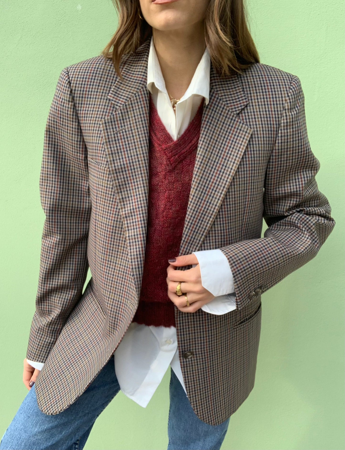 Vintage pure new wool blazer