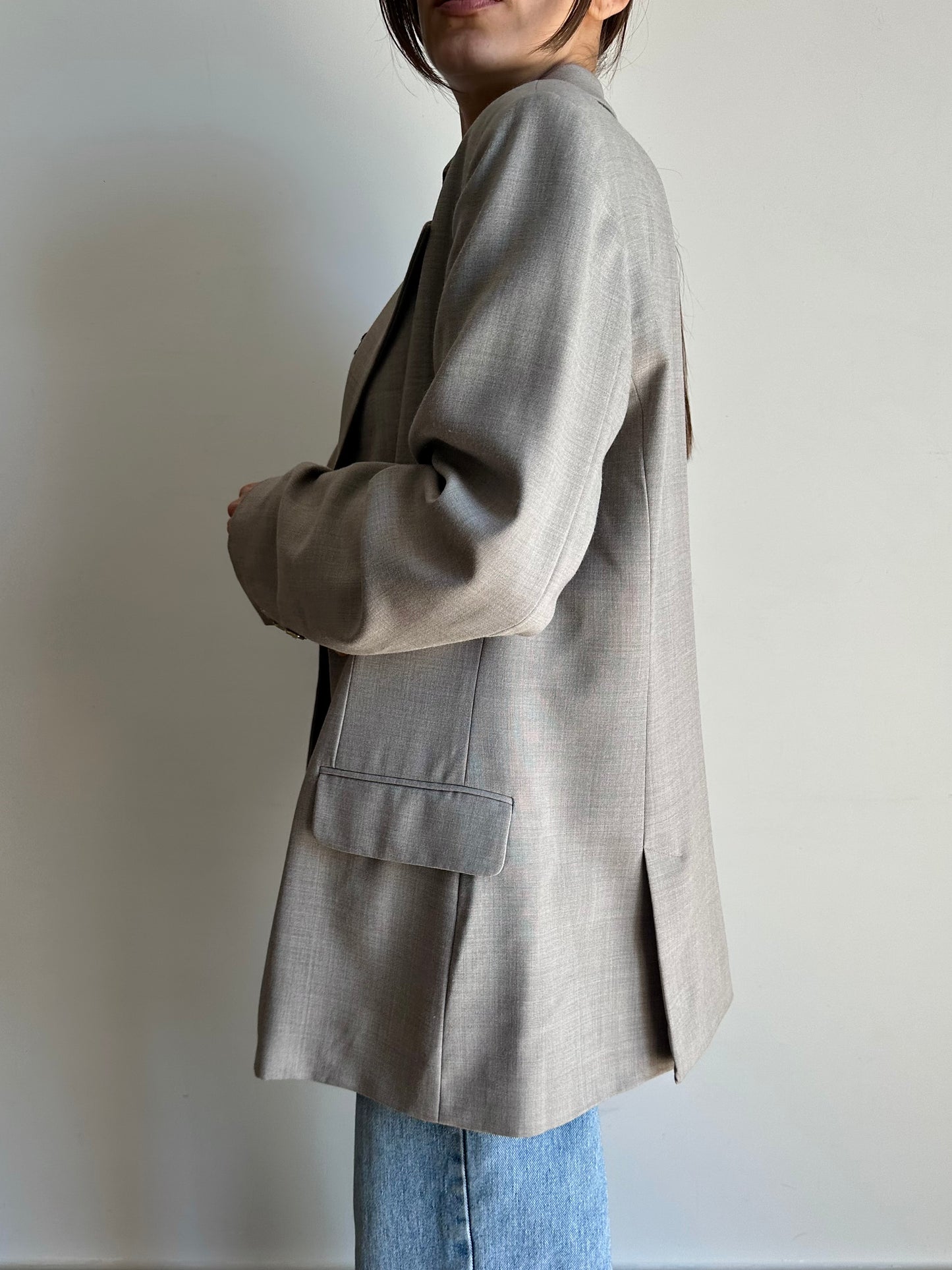 Stone grey blazer