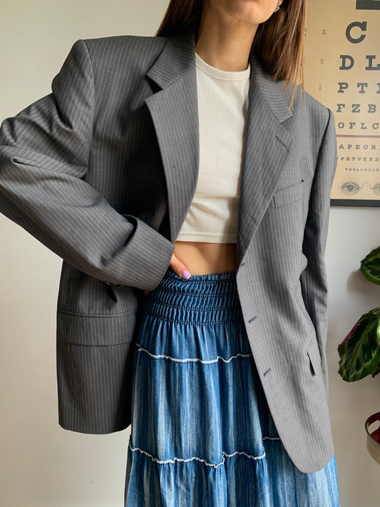 Vintage gessato blazer