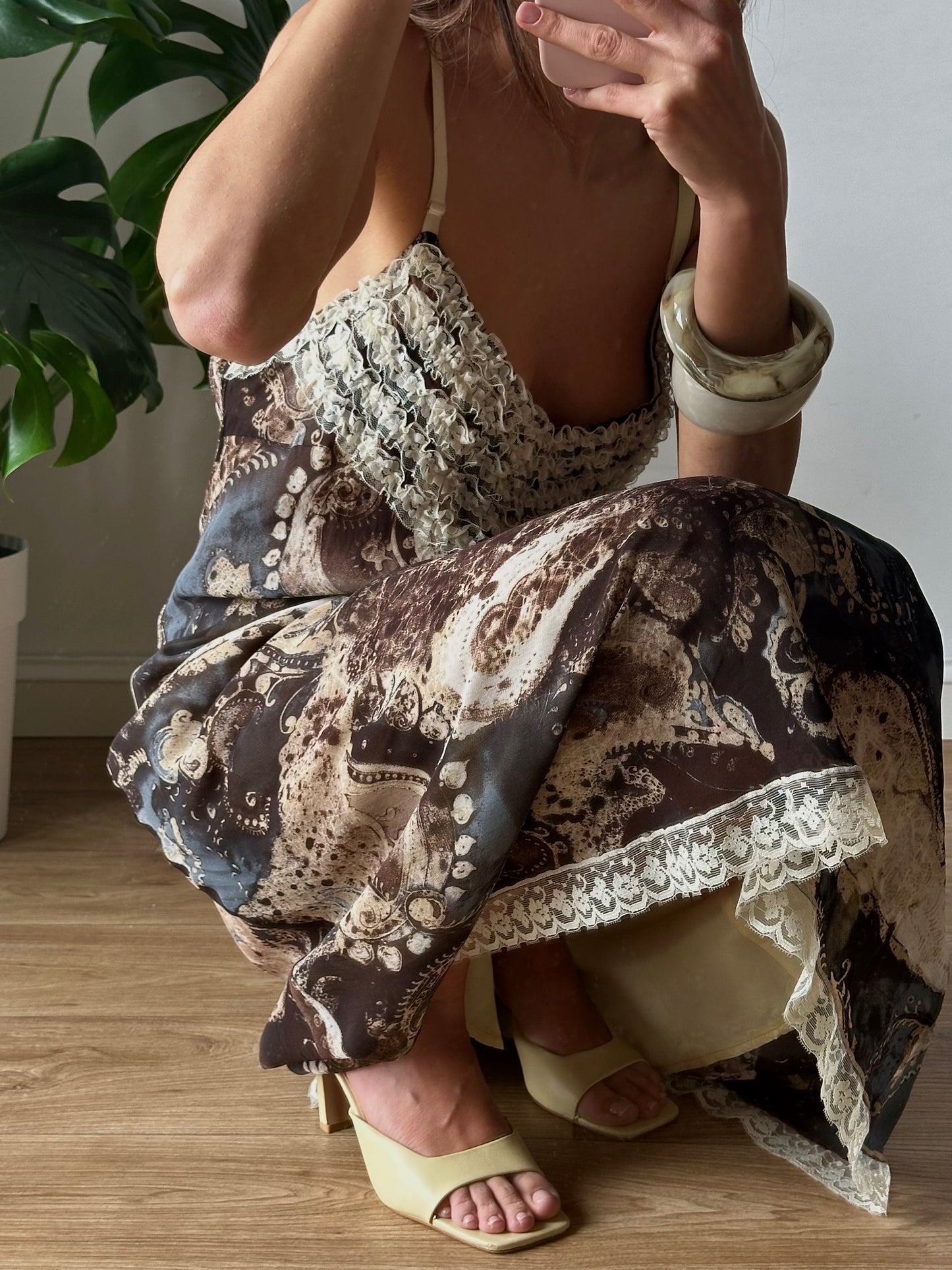 Abstract print dress