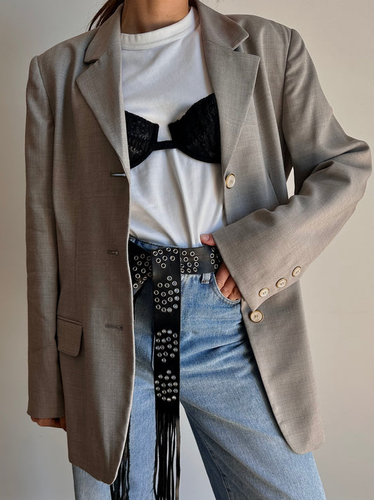Stone grey blazer