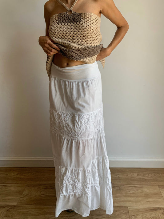 Tiered maxi skirt