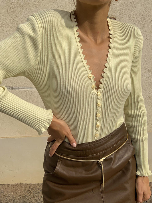 Romantic cream jersey
