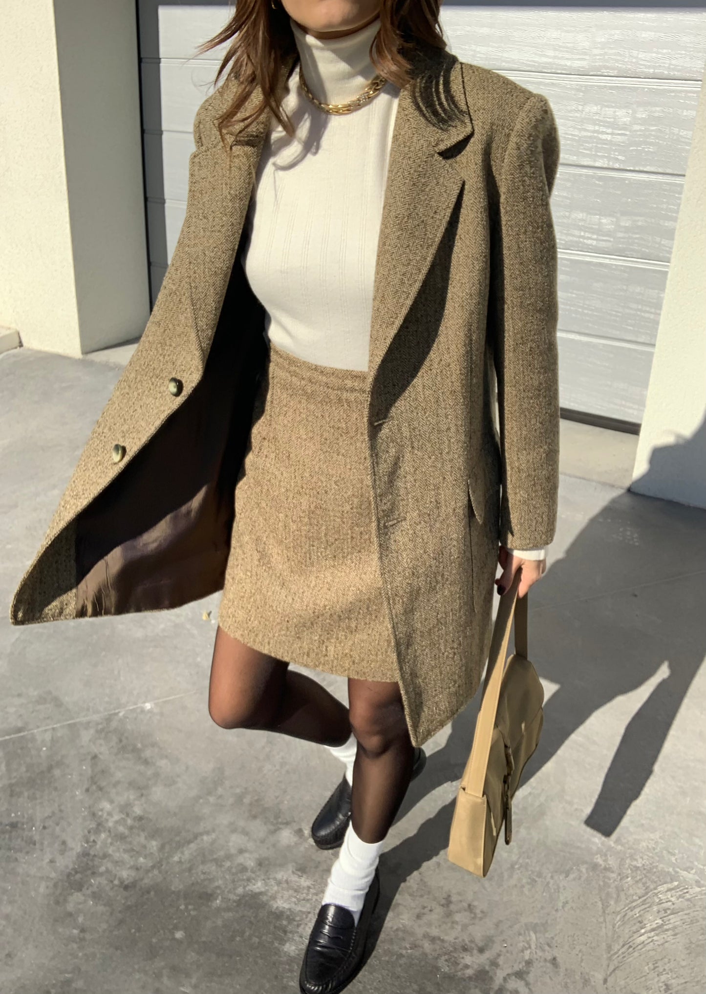 Vintage 2 pieces khaki set