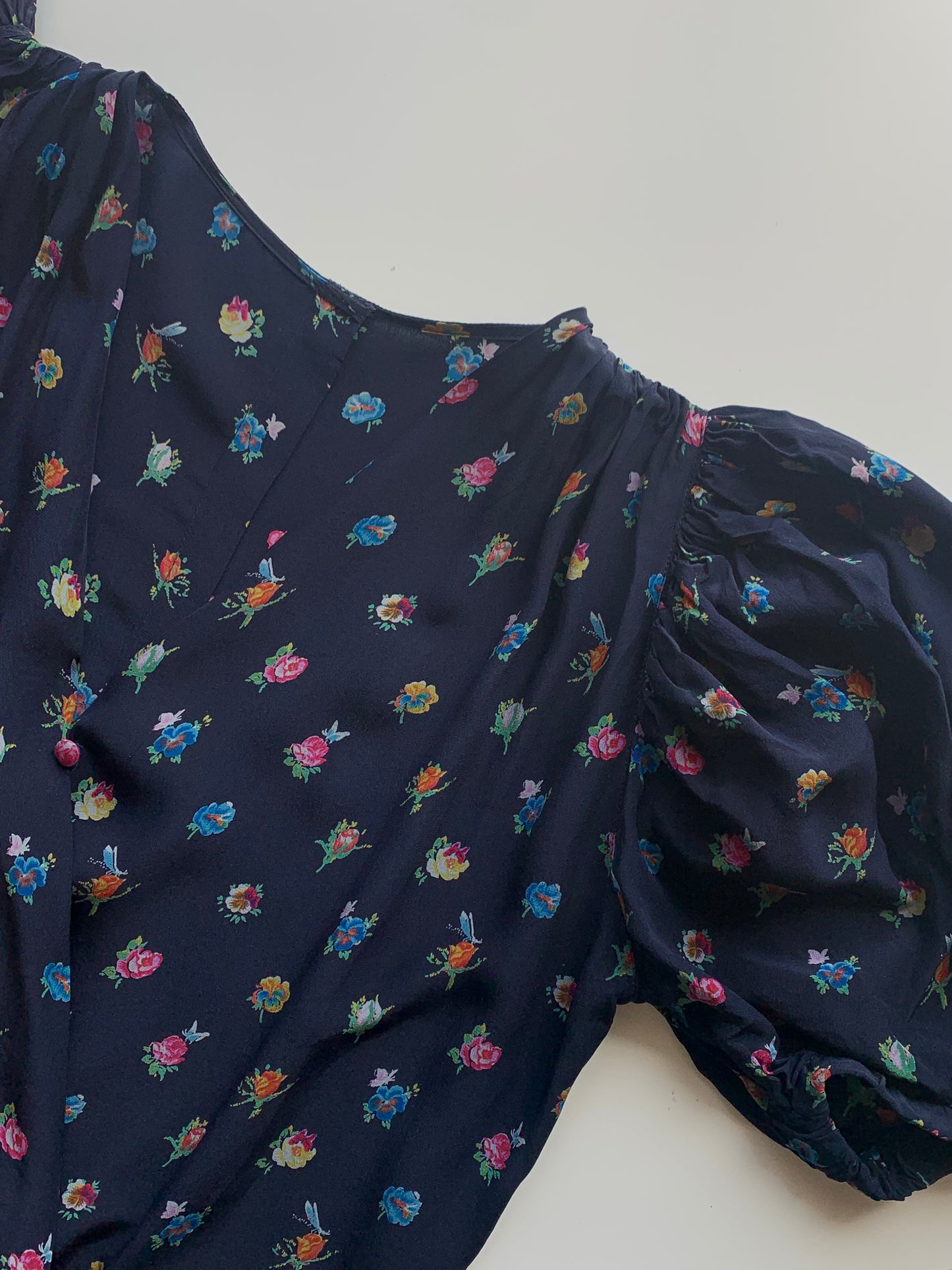 Vintage floral print dress