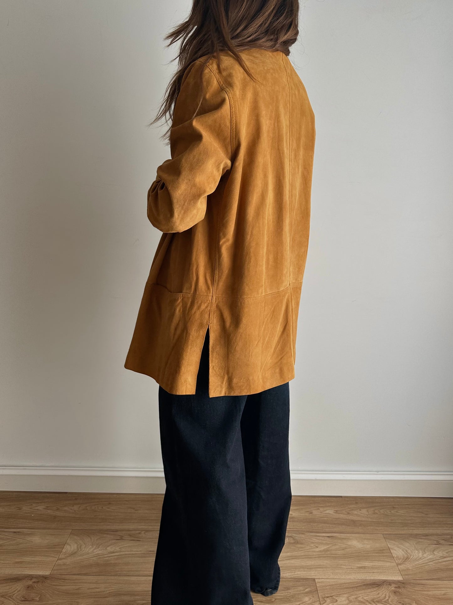 Suede camel jacket