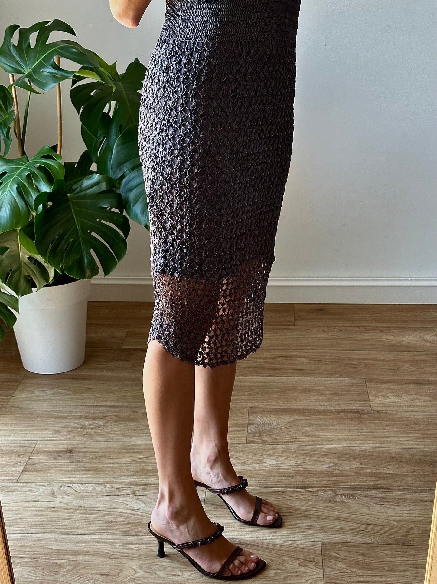 Crochet sequin dress