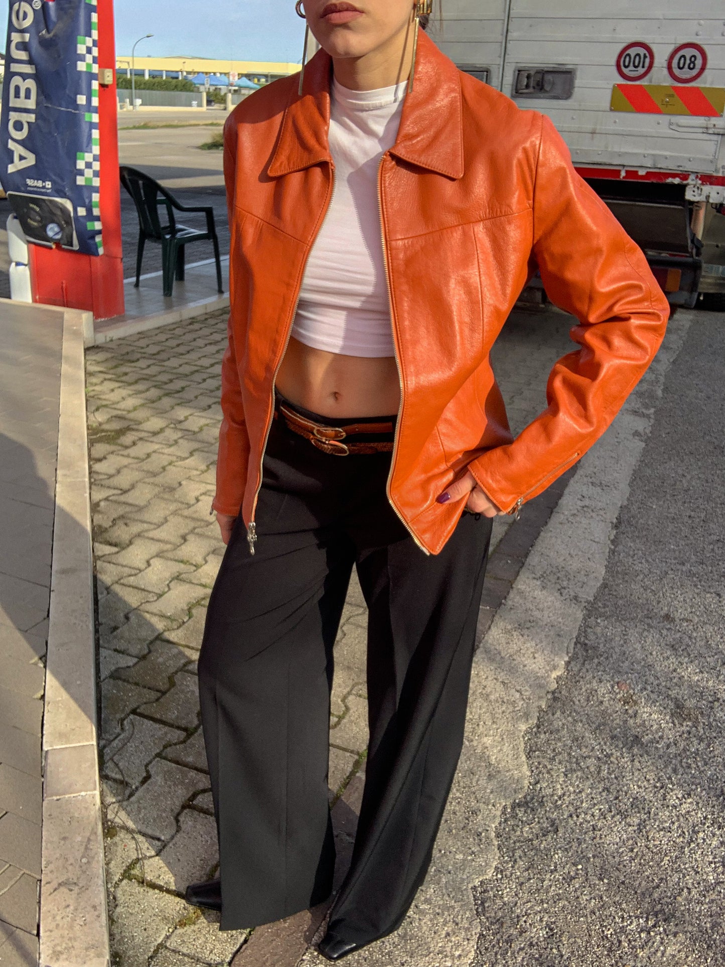 Vintage aragosta leather jacket